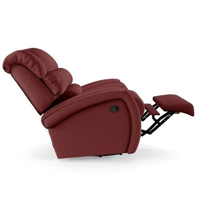 Poltrona Do Papai Reclinável Kalie Glider Giratória Massagem Fh9 Pu Vermelho - Mpozenato