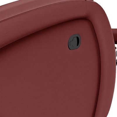 Poltrona Do Papai Reclinável Kalie Glider Giratória Massagem Fh9 Pu Vermelho - Mpozenato