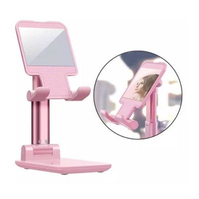 Suporte Retratil Ajustavel Para Celular Tablet Ipad Cores:rosa