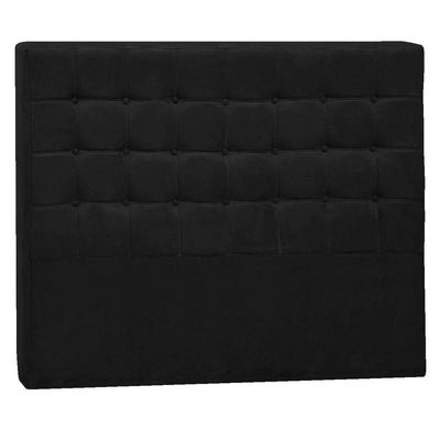 Cabeceira Casal Pequim P04 140 Cm Suede Preto Tca 944