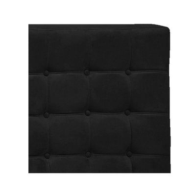 Cabeceira Casal Pequim P04 140 Cm Suede Preto Tca 944