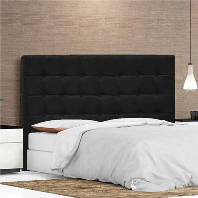 Cabeceira Casal Pequim P04 140 Cm Suede Preto Tca 944