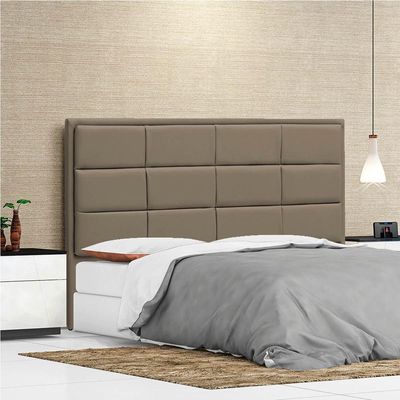 Cabeceira Casal P04 140 Cm Suede Marrom Claro Tca 945