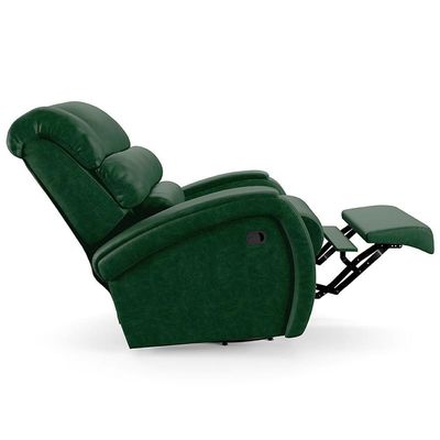Poltrona Do Papai Reclinável Kalie Glider Giratória Fh9 Pu Verde Musgo - Mpozenato