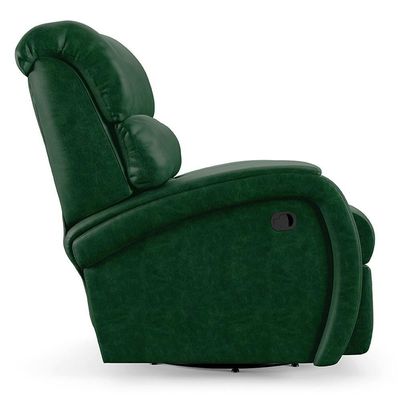 Poltrona Do Papai Reclinável Kalie Glider Giratória Fh9 Pu Verde Musgo - Mpozenato
