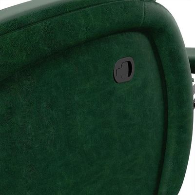 Poltrona Do Papai Reclinável Kalie Glider Giratória Fh9 Pu Verde Musgo - Mpozenato