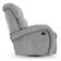 Poltrona Do Papai Reclinável Kalie Glider Giratória Usb Fh9 Linho Cinza - Mpozenato