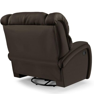 Poltrona Do Papai Reclinável Kalie Glider Giratória Fh9 Pu Marrom - Mpozenato