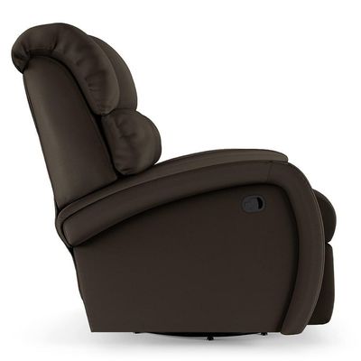 Poltrona Do Papai Reclinável Kalie Glider Giratória Fh9 Pu Marrom - Mpozenato