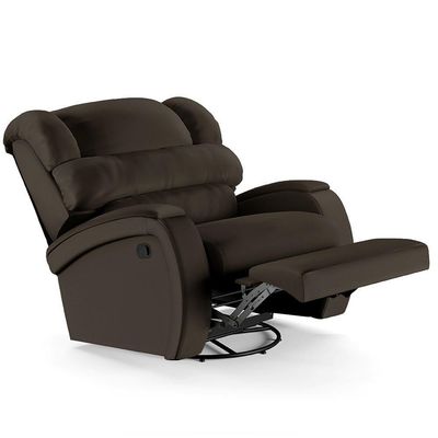 Poltrona Do Papai Reclinável Kalie Glider Giratória Fh9 Pu Marrom - Mpozenato