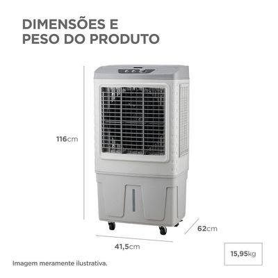 Climatizador Accm 76l 210w Midea Branco Com Cinza 127 V