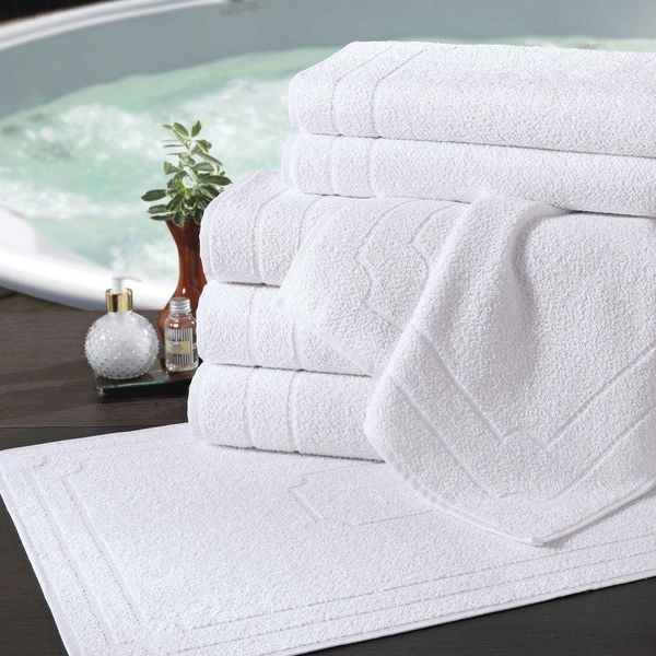 Toalha De Banho Suite Gold 1,40m X 80cm 450g/m² Hotelaria 1 Peça 90% Algodão 10% Poliéster - Branco