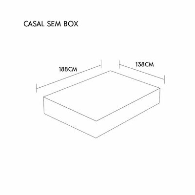 Colchão Firme Natural 2025- 100% Latex Firme Opcionais Sem Opcionais Medida Casal 138x188cm