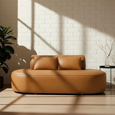 Sofá Orgânico Horizonte 3 Lugares 180cm Corano Caramelo - Nexta Casa