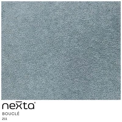 Sofá Orgânico 2 Lugares 150cm Argos Pés Preto Bouclé Azul Claro - Nexta Casa