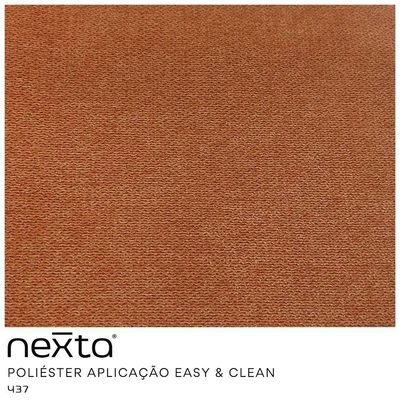 Sofá Orgânico 2 Lugares 150cm Argos Pés Ouro Fosco Linho Terracota - Nexta Casa