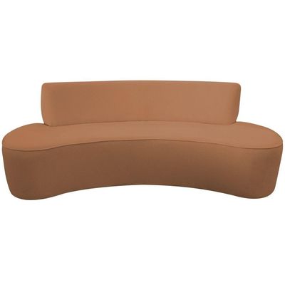 Sofá Orgânico 04 Lugares 230cm Mônaco Bouclé Terracota - Nexta Casa