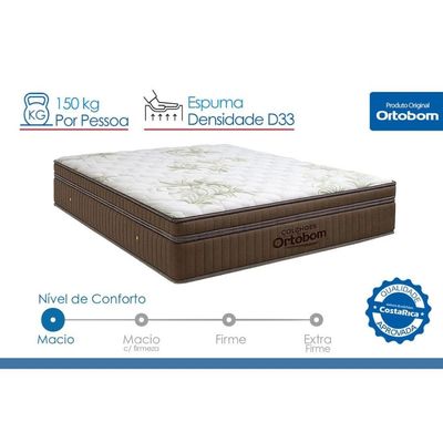 Colchão King Molas Ortobom Ensacadas Gold Ultra Gel 193x32