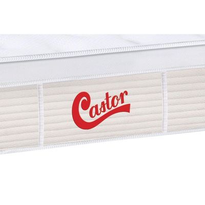 Colchão Viúva Espuma Visco Gel Castor Molas Ensacadas G Star Vitagel 128x32