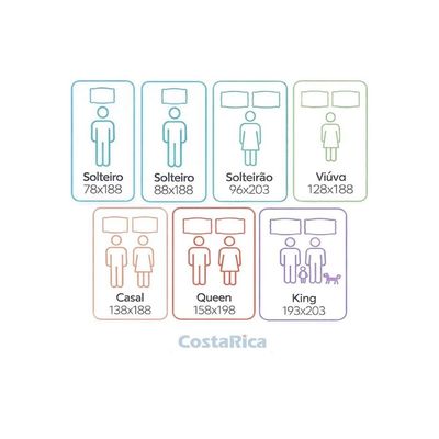 Colchão King Espuma Visco Gel Castor Molas Ensacadas G Star Vitagel 193x32