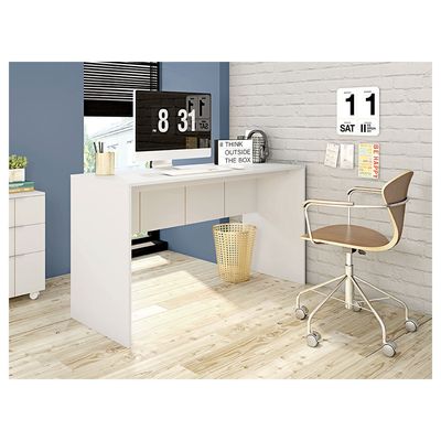Mesa De Computador Cubic 90cm Caemmun Branco