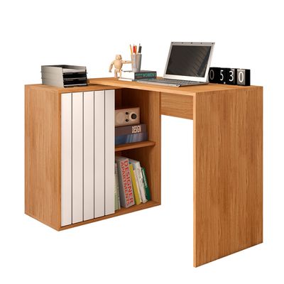 Mesa Future para Escritório Office Caemmun Marrom