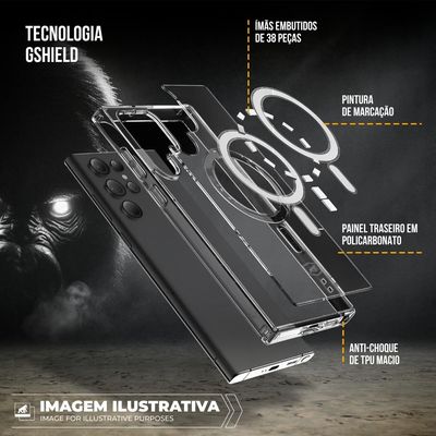 Capa case capinha MagSafe Pro para iPhone 17 - Preta - Gshield
