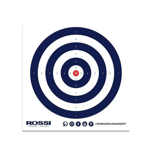 Alvo Papel Airguns Airsoft 140x140mm 05und Rossi