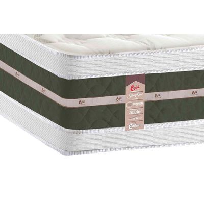 Cama Box Baú CRC Casal +Colchão Molas Pocket Látex Grand Castor -