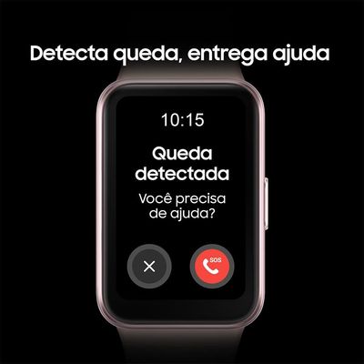 Samsung Galaxy Fit3 Rose Display de 1.6" AMOLED colorido, Bluetooth, Design Premium em Alumínio, Mais De 100 Exercícios e Resistente à Água e Poeira
