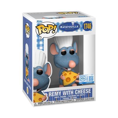 Boneco Funko Pop! Exclusivo Disney Ratatouille Remy c Queijo