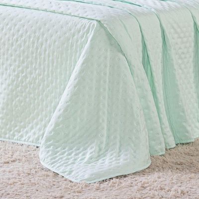 Kit Cobre Leito Colcha King Sublime Com Fronhas 03 Peças - Percal 300 Fios Toque De Pluma, Verde