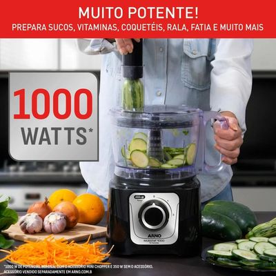 Multiprocessador 16 Funções MP63 1000W Arno Preto / 220V
