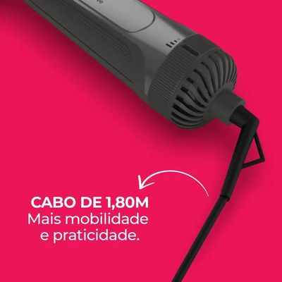 Escova ESC720 Secadora LINDAeLEVE 4 EM 1 Candence Preto / Bivolt