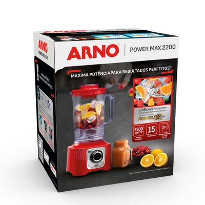 Liquidificador LN63 Power Max 2200W Jarra 3,1 Litros Arno Vermelho / 220V