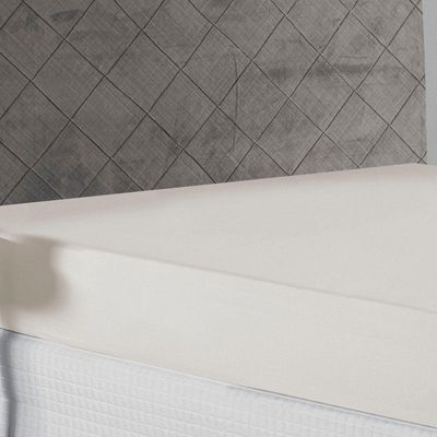 Lençol Com Elástico Queen Nobre 1 Peça 30cm De Altura Malha 100% Algodão - Palha