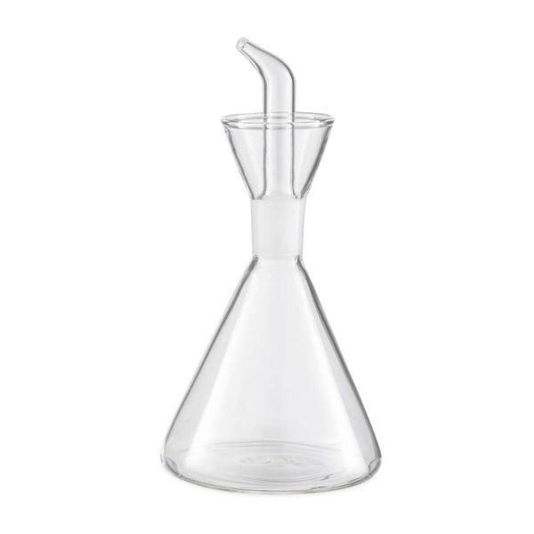 Galheteiro Bico Dosador 250ml Borea Oikos Vidro Transparente Porta Condimentos Azeite Vinagre