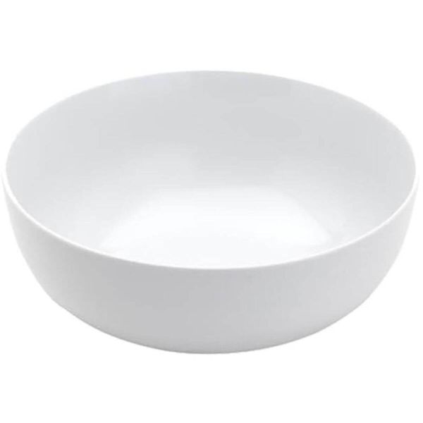Bowl de Melamina Branco Saladeira 25x12cm Tigela 3,5L Cumbuca Grande Restaurante