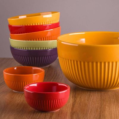 Bowl Tigela Branca Canelada 630ml Média Assar Servir Germer