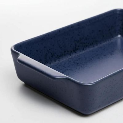Travessa Refratário Cerâmica Wolff Mist Azul Matte 36x22,5cm Assadeira Retangular com Alças