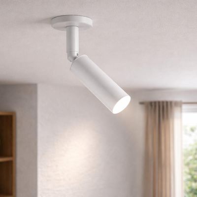 Kit 8 Luminárias Direcionáveis em Alumínio Branco 4x15cm G9 Spots Neo Dital Iluminação