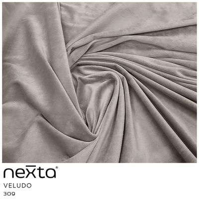 Sofá Curvo 03 Lugares 180cm Eron Braço Direito Veludo Perfectly Pale - Nexta Casa