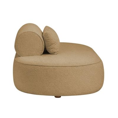 Sofá Orgânico Horizonte 3 Lugares 210cm Bouclé Camel - Nexta Casa