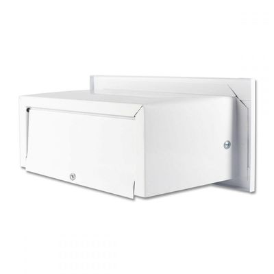 Caixa Correio Carta Luxo Hat Chapeu Branca Fosca 23 Cm Profundidade