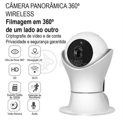 Câmera Ip C360 De Segurança Wifi Robô Hd 1080P - 8165Hp