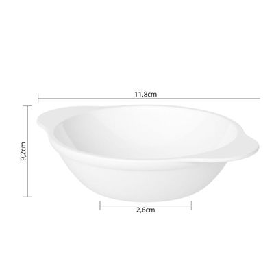 Kit 40 Cumbucas Brancas 100ml Uno Coza Plástica Bowl
