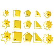 Traceease Moldes para Quilting e Ferramentas de Desenho, Kit para Caderno DIY e Scrapbook para Escritório e Escola, 15 Peças - IBA Crafts
