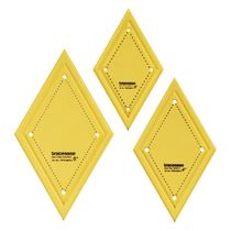 Moldes em Losango para Quilt/Patchwork, Conjunto de 3 (8/10/13 cm) para Costura DIY GS - Traceease