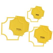 Moldes/Estênceis de Placa Traceease para Quilting e Patchwork, Conjunto de 3 (7,6/10,2/12,7 cm) para Costura DIY - S4Sassy