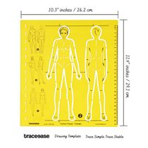 Traceease Gabaritos de Figura Humana Feminina para Ferramentas de Modelagem de Moda - S4Sassy